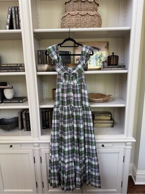 Anthropologie Pilcro Square Neck Flutter Sleeve Dress